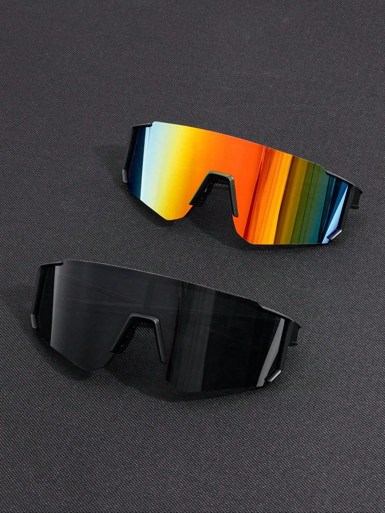 Unisex Shield Sunglasses, Trendy Oversized Sunglasses, Sporty Sunglasses, Fashionable Sunglasses for Biking, Cycling and Outdoor Sports, Sports Eyewear