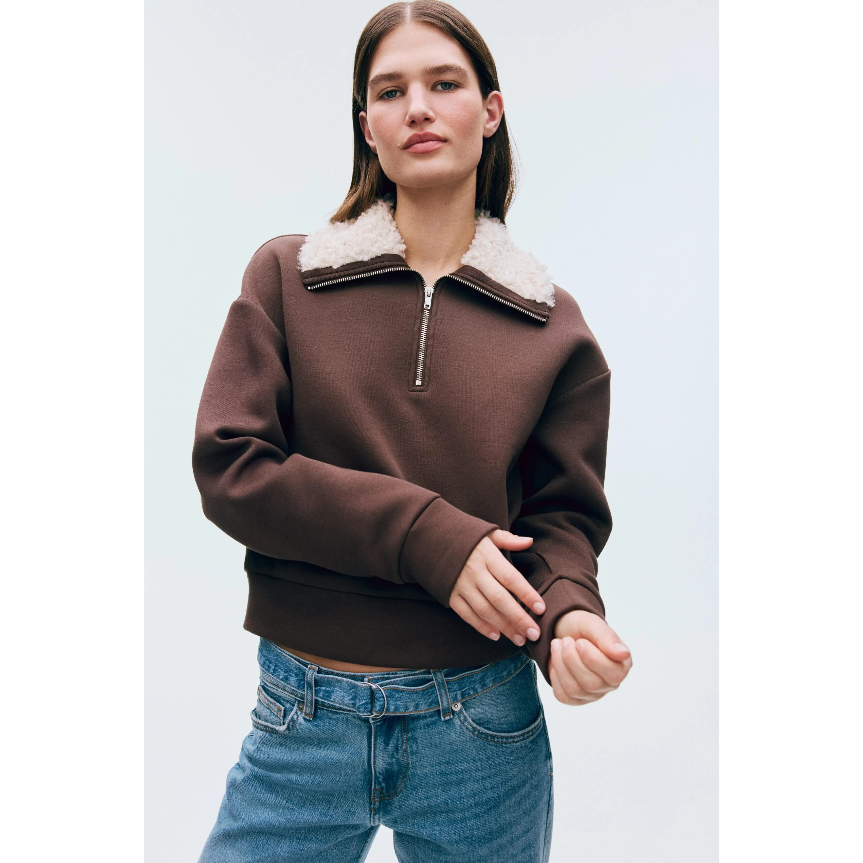 H&M Zip-top scuba sweatshirt H&M Zip-top scuba sweatshirt