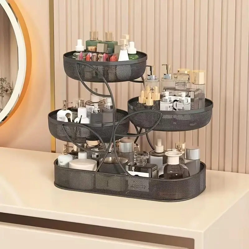 3-Layer Desktop Cosmetic Organizer - All Purpose 3-Layer Storage Rack Bathroom Organizer, Beauty Organization Shelf for Vanity Skincare, Perfume and Toiletries, 3-Layer Storage Rack Cosmetic Organisers, All Purpose Cosmetic Organisers