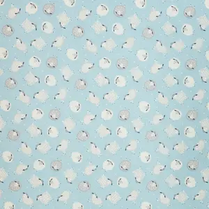 Sweet Little Lamb Fabric Collection - Dreamy Little Lamb Blue