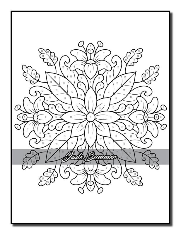 Color by Number Flowers: An Adult Coloring Book with Fun, Easy, and Relaxing Coloring Pages (Color by Number Coloring Books)