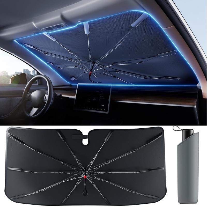 Car Windshield Sun Shade UV Protection Foldable Sunshade for Cars Heat Shield Dashboard Summer Must-Have Cool Car Accessories Auto Sun Protector