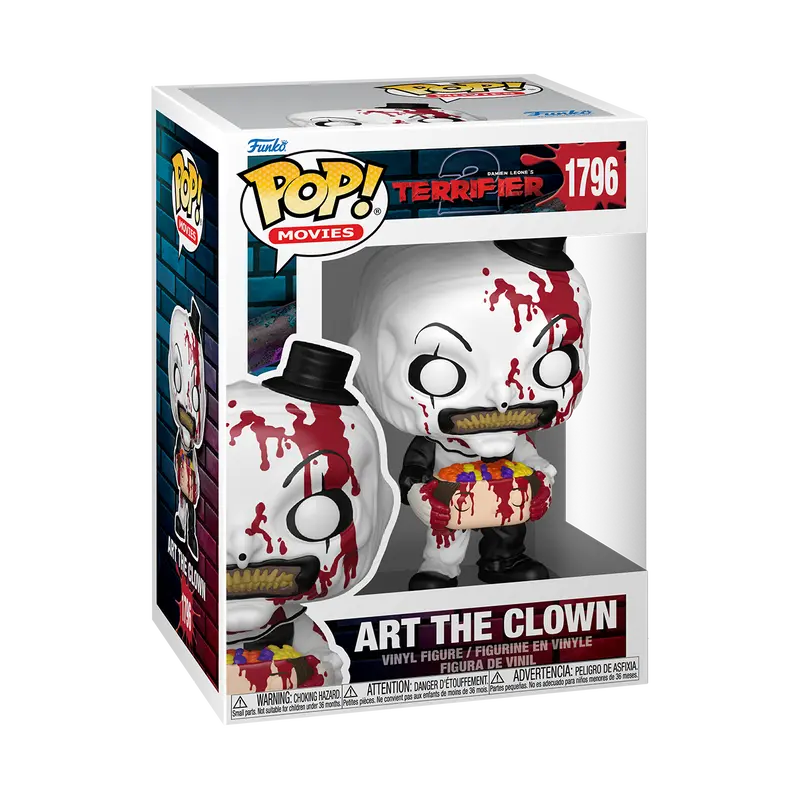Funko Pop! Terrifier - Art the Clown with Candy Filled Head #1796 Collectible Pop Vinyl Figure