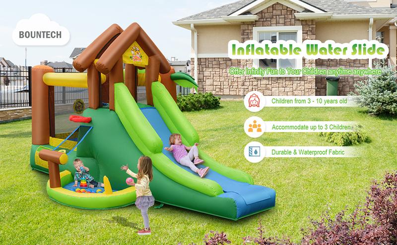 【On Sale】Costzon Inflatable Bounce House, Bouncy House for Toddler Kids 5-12 Ages Indoor Outdoor Party Family Fun w/Climbing, Large Ball Pit, Basketball Rim, Blow up Jumping Castle for Birthday Party Gifts Costst fathersdaygift 【On Sale】Costzon Inflatable Bounce House, Bouncy House for Toddler Kids 5-12 Ages Indoor Outdoor Party Family Fun w/Climbing, Large Ball Pit, Basketball Rim, Blow up Jumping Castle for Birthday Party Gifts Costst fathersdaygift