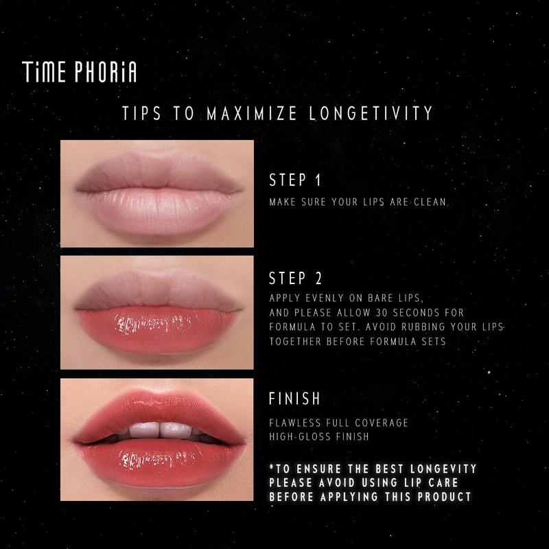 [TIMEPHORIA Hero Lip Stain] Stellar Dust Lip Stain 5ml - High Coverage Lip Tint & Gloss with Glassy Finish & 30% Moisture Content for Flawless Makeup Look
