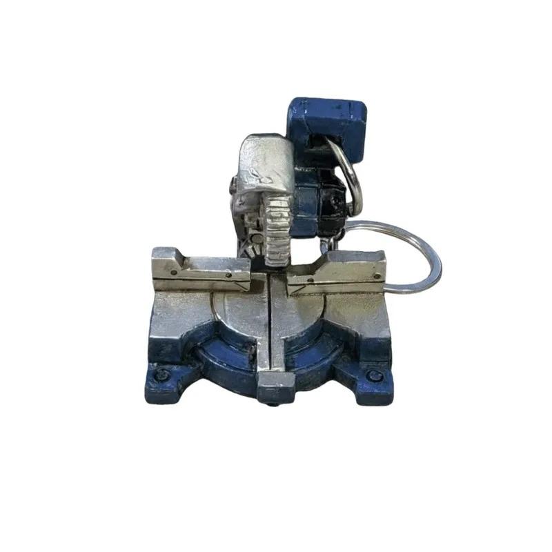 Stainless Steel（High Quality) Portable Chainsaw Keychain Ring Bag Charm Portable Angle Grinder Keychain Handheld Pruning Chainsaws