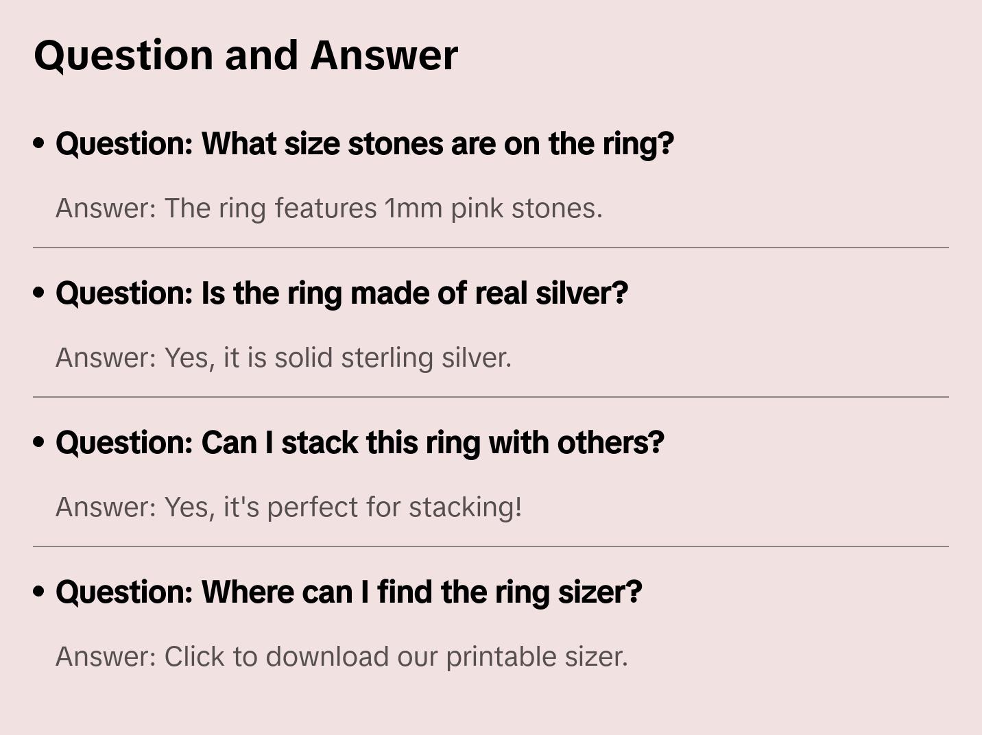 Micro Pave Stacking Band - Milky Pink, Delicate Ring, Ideal for Stacking.