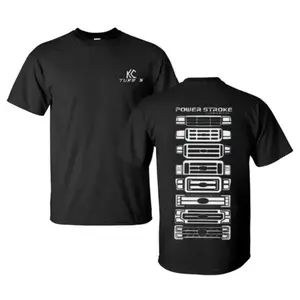 Power Stroke Turbo Diesel Truck Graphic Shirt, KC Turbos Performance Ford Powerstroke Design Tee, Perfect for Diesel Truck Fans, Mechanics & Lifted Truck Enthusiasts, Great for Truck Meets, Garage Work & Everyday Wear