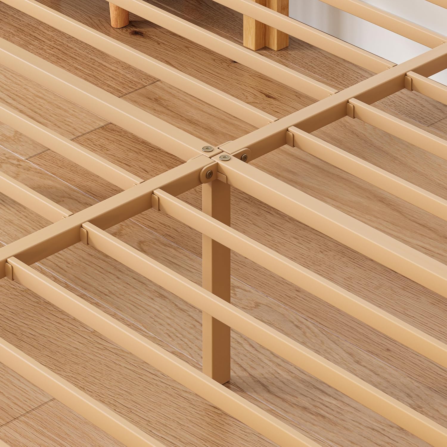 Solid Wood Platform Bed Frame Easy Assembly No Squeak No Box Spring Needed 12 14 18 in Natural Pine Twin Full Queen King Sizes Bedroom Bedframe