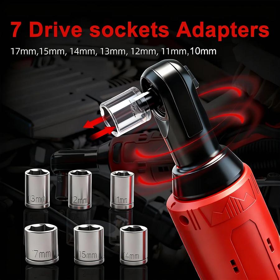 Electric Ratchet Wrench, 12V Heavy Duty, Cordless Electric Socket Wrench Set With 2 x 1.5Ah Batteries, Variable speed Power Ratchet Wrench - Time-Saving Auto Repair Tool, BlackFriday Christmasgift for Men Electric Ratchet Wrench, 12V Heavy Duty, Cordless Electric Socket Wrench Set With 2 x 1.5Ah Batteries, Variable speed Power Ratchet Wrench - Time-Saving Auto Repair Tool, BlackFriday Christmasgift for Men