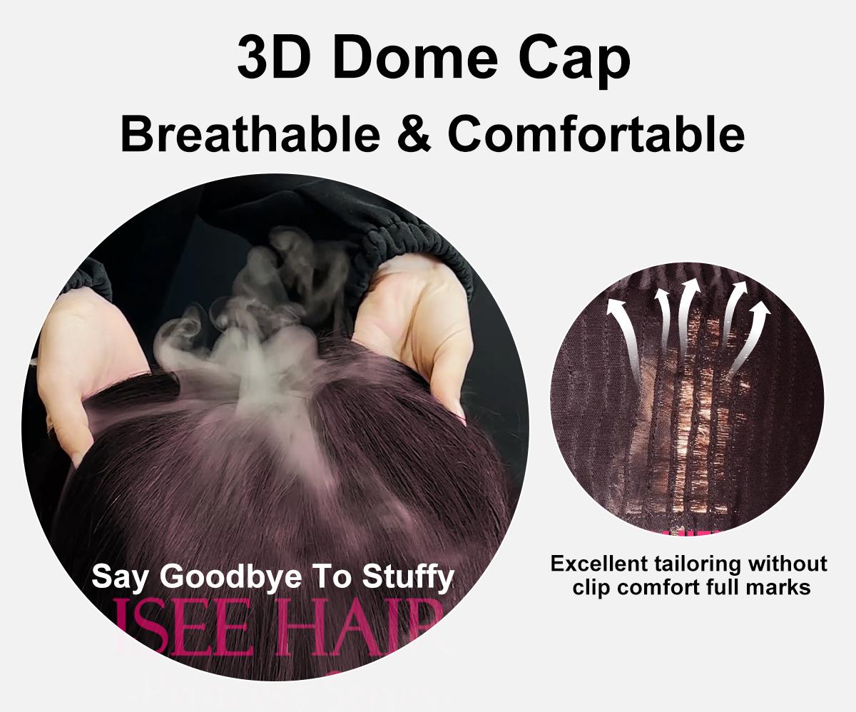 【20inch】ISEE HAIR Wear Go Kinky Curly 99J Burgundy Color 7*5 Pre-Cut Lace & Pre-Plucked Natural Hairline Glueless Human Hair Wigs with Secure and Stable Design Unisex #SpringStatements#greenish#TikTokShopSpringGlowUp