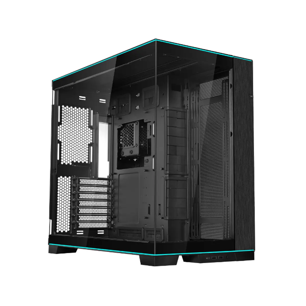 Lian-Li O11 Dynamic EVO RGB Lighting Tempered Glass Mid Tower PC Case, Transparent Side Panel, Compatible with E-ATX Motherboard