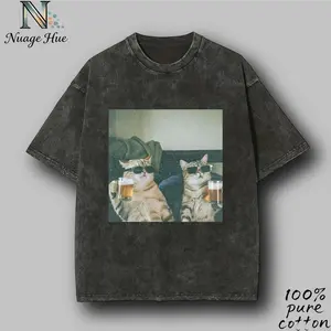 Beer Drinking Cat Meme Tshirt, WACKY CAT T-SHIRT , Funny Shirt, Graphics Tee, Womenswear Menswear, Gift for Women & Men, Unisex Tee, All size Top, Streetwear
