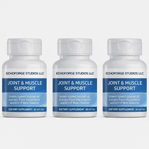 Pack of 3 Omega XL Joint & Muscle Support – 60 Soft Gels Each (Total 180 Capsules) – Premium Green-Lipped Mussel Oil Extract