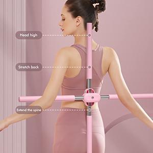 Posture Corrector & Hunchback Corrector - Yoga Stick Stretching Tool for Humpback Correction - Adjustable Retractable Design for Adults & Kids - Doctor Recommended Back Support Healthcare