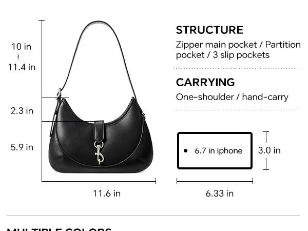 CLUCI HolidayHaul Fall Shoulder Bag for Women, Soft Vegan Leather Small Purses with Adjustable Strap, Stylish Hobo Handbags