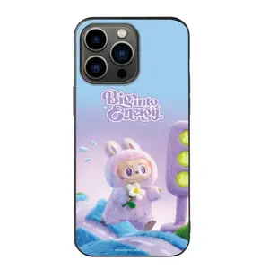 Pucky Bunny "Blooming Street" Pop Mart Phone Case | Slim Liquid Silicone iPhone Cover