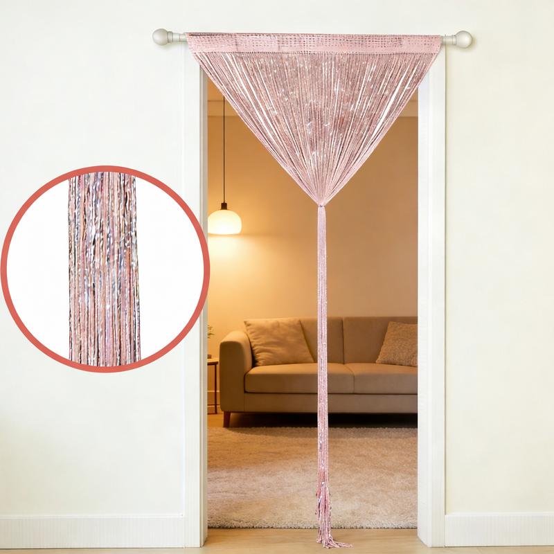 Door curtain, Sparkling Bead Curtain, Door Decoration, Sequined Bead Curtain, Open Wardrobe, Clothes Drying Curtain, Bohemian Syle Bead Curtain, Glittering Bead Curtain, Window Curtain, Girl's Room Decoration