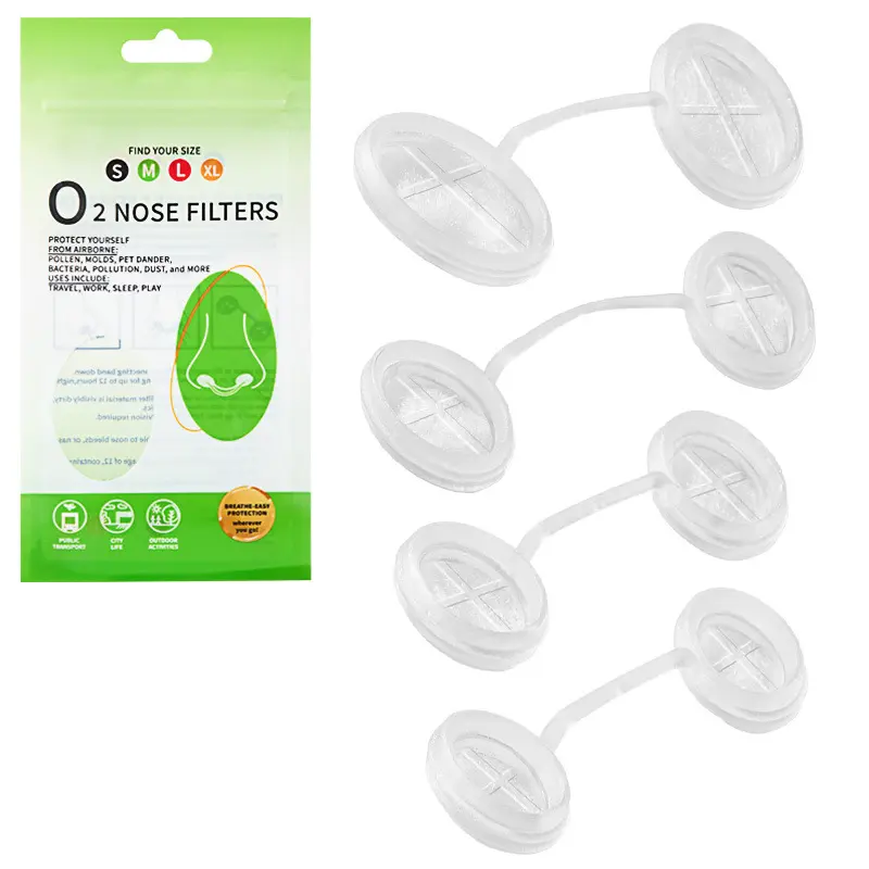 3M Filtration Nasal Filters - Nasal Dilators for Allergies, Dust - Drug-Free, Latex-Free, Invisible Face Covering Accessory