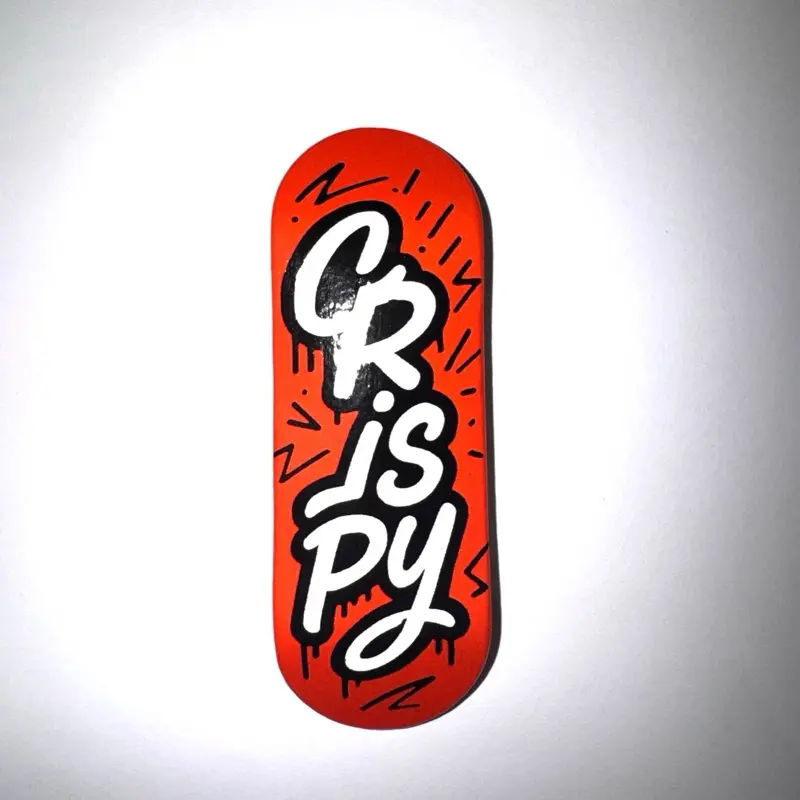 34 mm Red CRISPY Fingerboard Deck