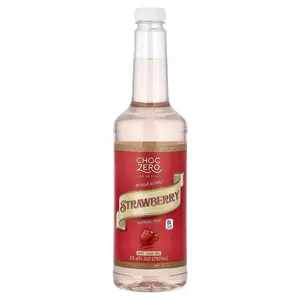 ChocZero Premium Syrup, Strawberry, Sugar Free, 25.4 fl oz (750 ml)