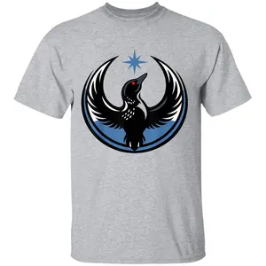 Minnesota Rebel Loon New MN State Flag T-Shirt, Bold Minnesota Pride Graphic Tee, Modern State Flag Inspired Design, Vintage Outdoor Northwoods Style Shirt, Unique Minnesota Gift For Men And Women