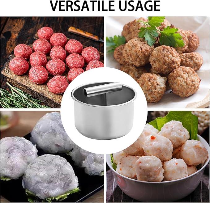 Stainless Steel Meatball Maker, Manual Meatball Making Tool Multifunctional Kitchen Meat Ball Press Easy Meatball Extruder Meat Ball Cooking Gadgets