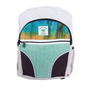 Himalayan Hemp Bag Multi Pocket Casual Backpack 18-20L