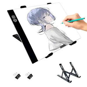 A4 acrylic LED Light Pad for Diamond Painting – Adjustable Brightness USB-Powered Art Lamp with Stand & Accessories