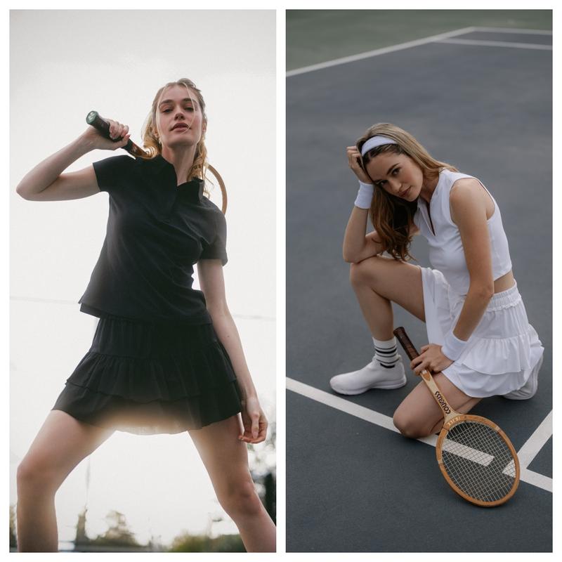 Colorfulkoala Women's Sorona High Waisted Tennis Athletic Skirts about 15" Built-in Shorts with Pockets Golf Skorts Activewear Outdoor