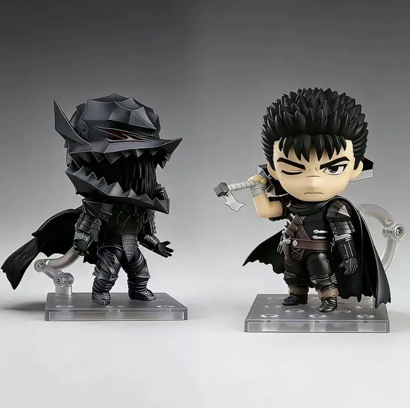 Chibi Berserk Guts Q-Version Nendoroid - Articulated Anime Figure, Movable Doll with Interchangeable Faces, Anime Collectibles, Figurines Collectibles, Model Figurine, Articulated Figures