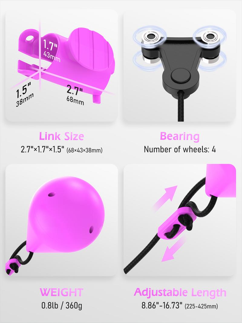 JLoibao Weighted  Circle 47" with 24 Detachable Links for Adults Fitness Adjustable Hoop Plus Size Smart Exercise Equipment Home Gym Kit Eco-Friendly ABS Material