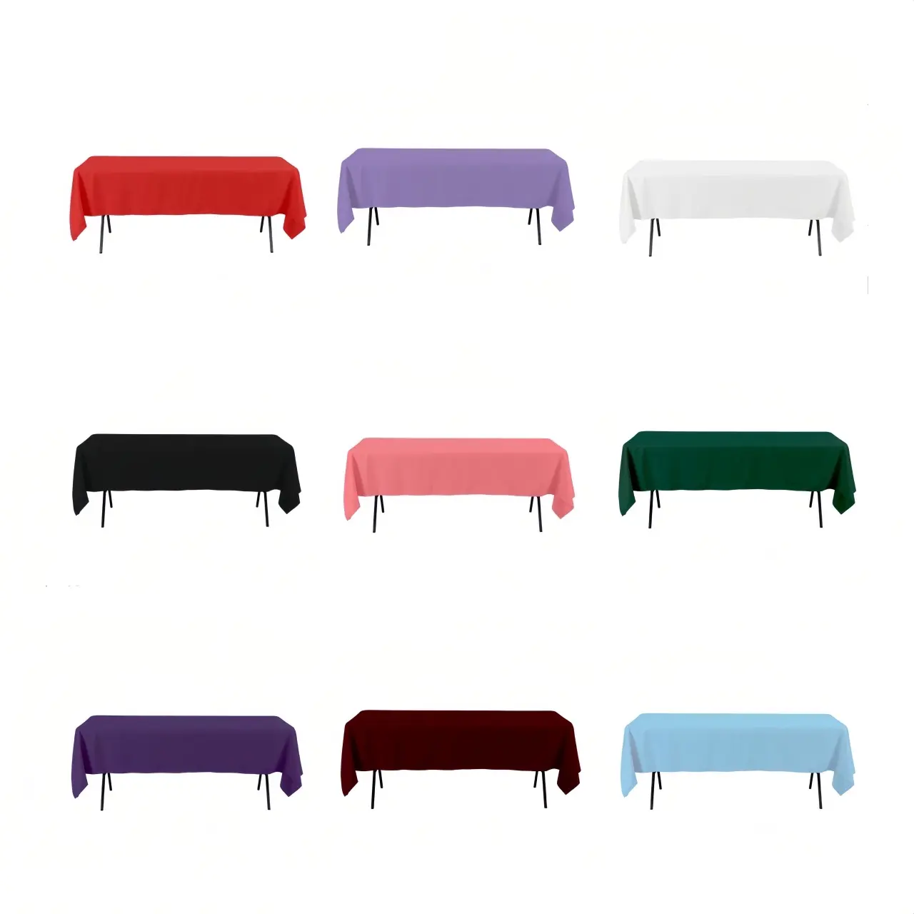 RECTANGLE POLYESTER TABLE COVER’S 60" X 102”