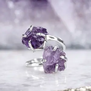 Amethyst Double Ring (Size 5-9)