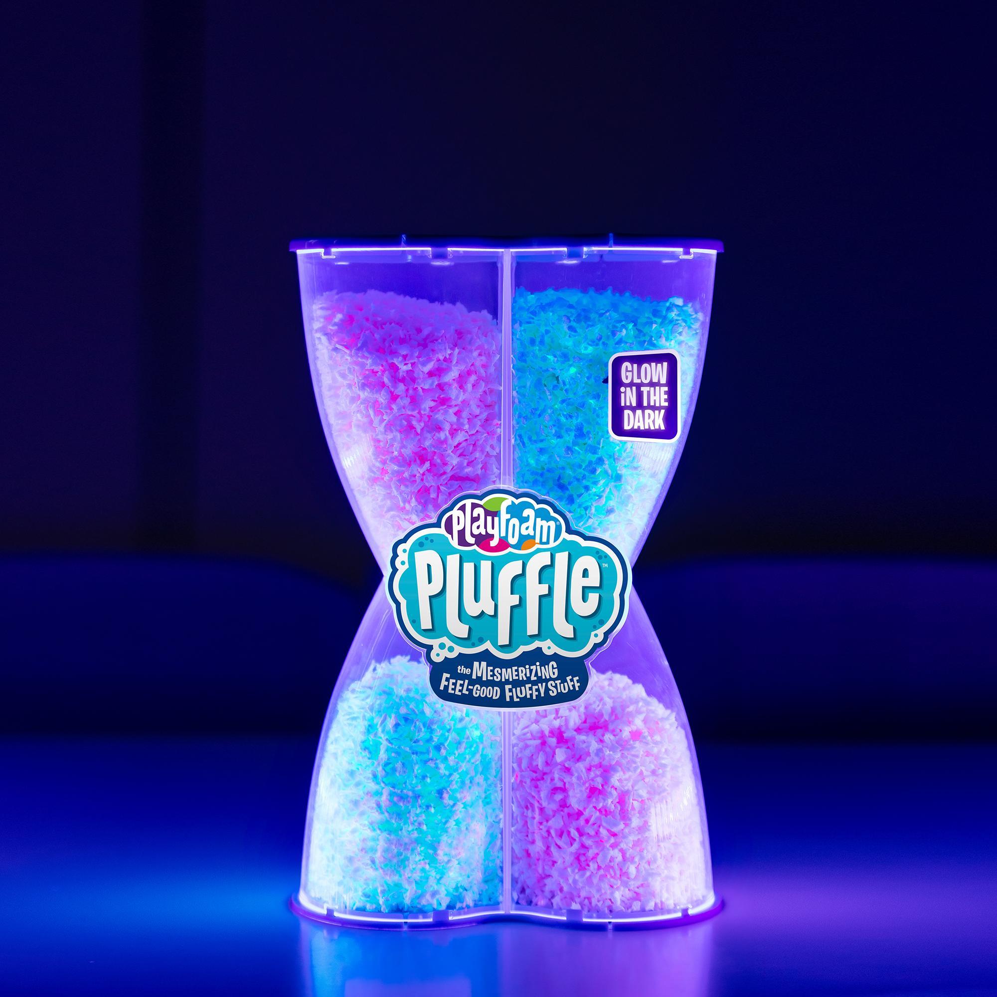 Educational Insights Pluffle for Sensory Bins, Glow-in-the-Dark and Black & White, Set of 2, Slime Alternative,Ages 3+ Educational Insights Pluffle for Sensory Bins, Glow-in-the-Dark and Black & White, Set of 2, Slime Alternative,Ages 3+