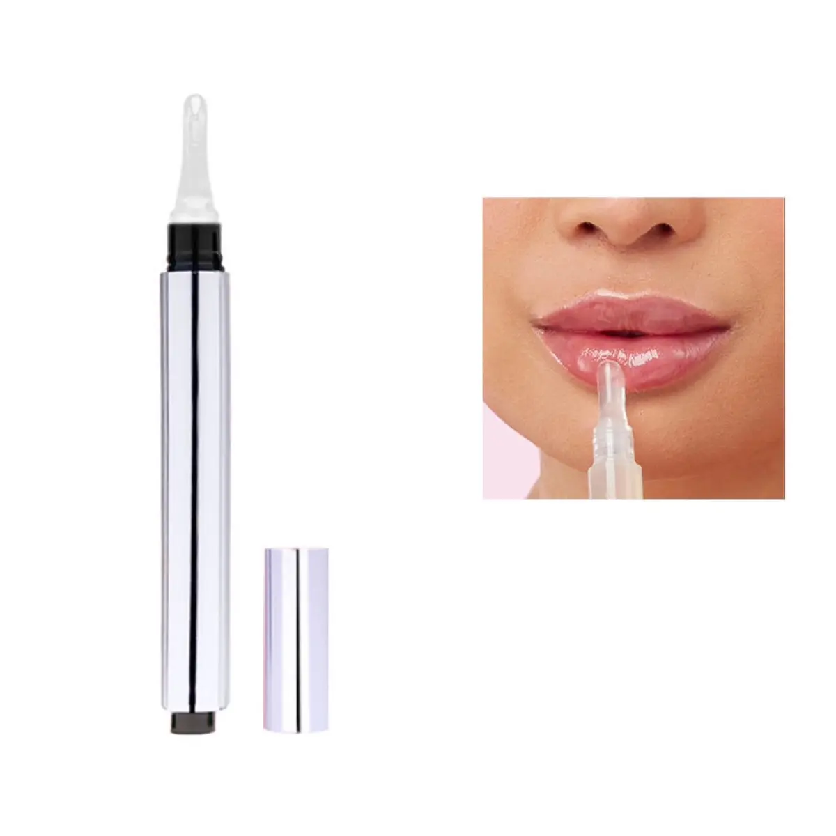 B Plump! Lip volumizer  | Light Lip Shine | Instant plumping, fuller, softer lips C3 Hydrating Cracked Lips Lip Balm Dark Lips