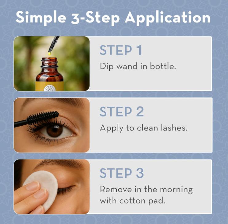 Pure Body Naturals Castor Oil for Eyelashes and Eyebrows - 1 Fl Oz Nourishing Brow & Lash Growth Serum - Organic, Hexane Free, Cold Pressed, Unrefined - Eyelash and Eyebrow Growth Serum for Women