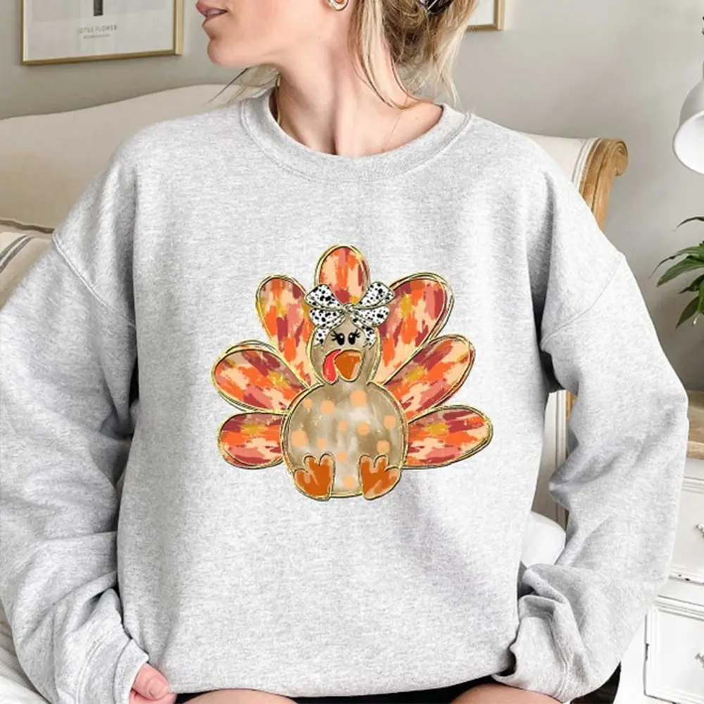 Thanksgiving Turkey Sweatshirt, Turkey Sweatshirt, Thanksgiving Sweatshirt, Women Thanksgiving Sweater