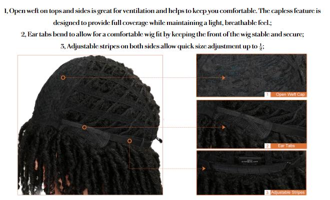 【Valentine's Day New Arrivals】Noble 13 Inch Dreadlocks Ombre Color Wig Synthetic Hair Wig