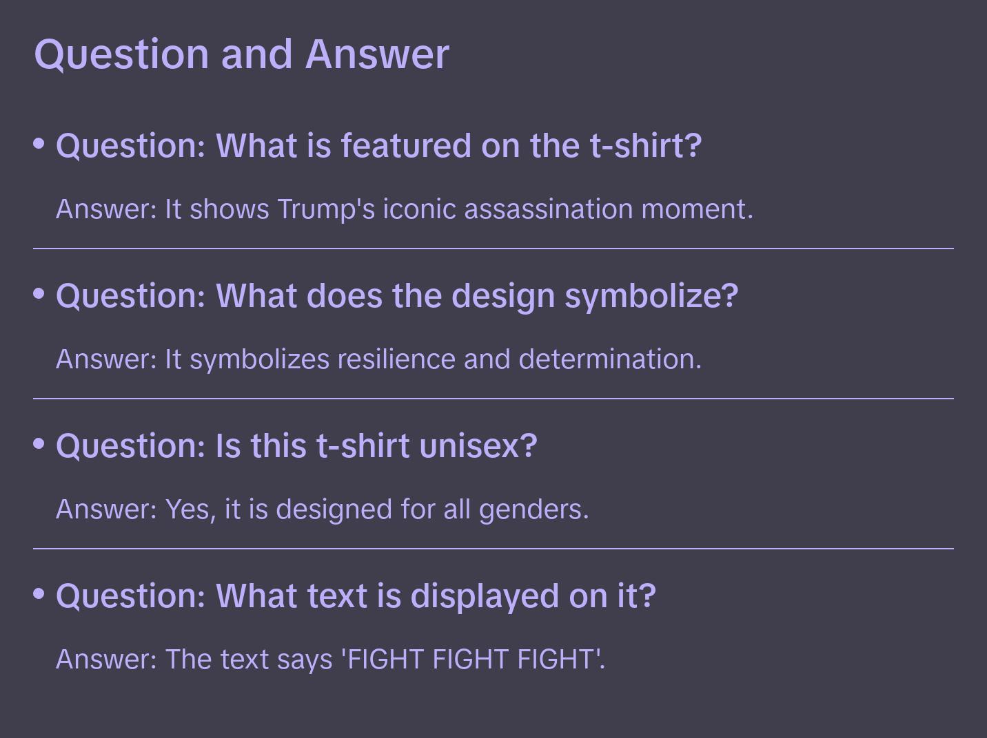 Unisex Iconic Trum Fight Fight Fight T-shirt