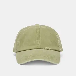 Dolce Vita DISTRESSED BASEBALL CAP OLIVE