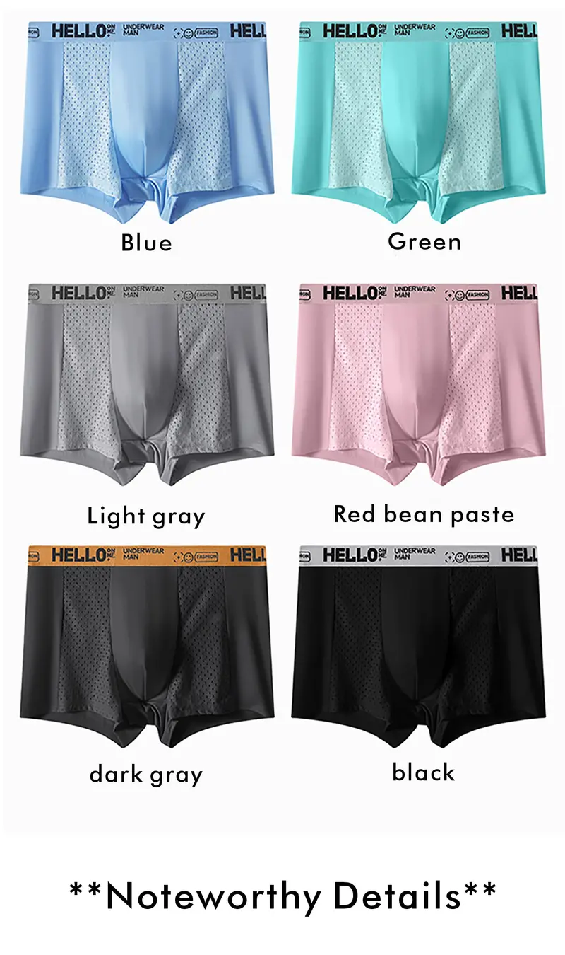 xl Men's Letter Tape Boxer Brief, BreathableComfortable Underwear for Daily Wear, Soft Clothesfor Men, Summer Underclothes