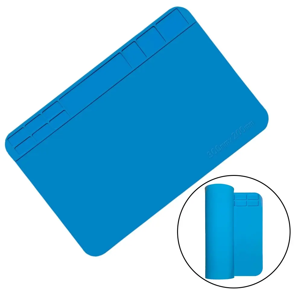 Soldering Mat 30x20cm Heat Resistant Silicone Repair Pad for Electronics DIY Soldering Station Kit with Anti-Static & Magnetic Surface for Phone Watch PC Repair Tools OrganizationSurfozeSurfoze