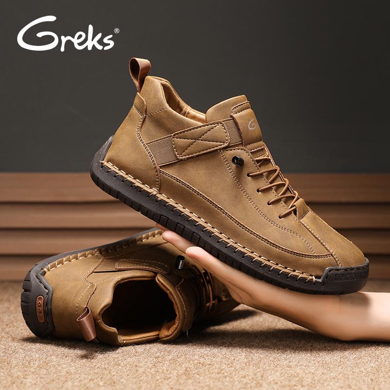 Men's Casual Ankle Boots Mid Top Walking Driving Shoes Fall Boots Black Boots Fathersdaygift Lightweight Footwear Boy