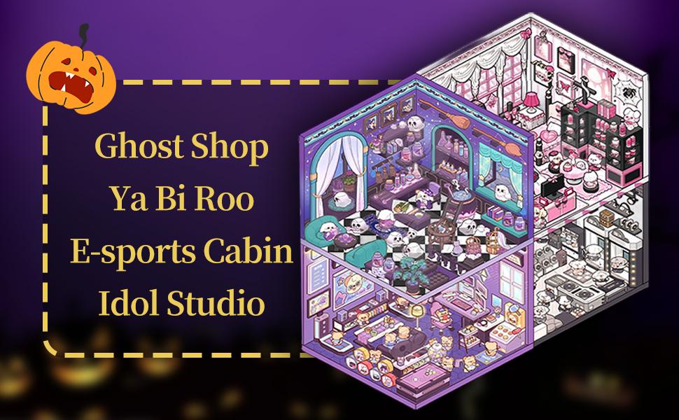 3D Scene Sticker Book, 20 Sets Miniature Scene Card & 1 Count Tweezers, Creative Scene Sticker Book, Scrapbooking Crafting Kit, Journal Making, Funny Gift for Halloween Christmas