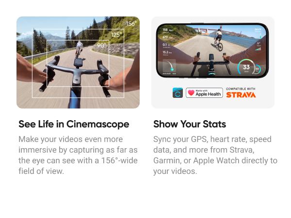 Insta360 GO Ultra - Small 4K Vlogging Camera, Hands-Free, POV Cam, 1/1.28" Sensor, 53g Lightweight, 156° FOV, 200 Min Battery Life, Magnetic Wearable Action Camera for Sports, Vlog