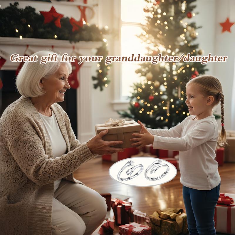 SGGUI Hug Rings Adjustable Ring with "Always with You" Engraving High-Quality Nickel-Free Jewelry for Dad Mom Wife Daughters Grandma Best Friend Teens,Hugging Hands Open Ring for Men Affection Rings Valentine's Day SGGUI Hug Rings Adjustable Ring with "Always with You" Engraving High-Quality Nickel-Free Jewelry for Dad Mom Wife Daughters Grandma Best Friend Teens,Hugging Hands Open Ring for Men Affection Rings Valentine's Day