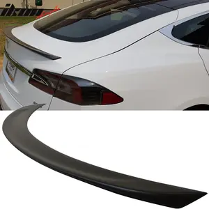 Rear Spoiler Wing for Tesla S Sedan 4-Door 2012-2025 Unpainted Black ABS