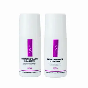 2 Pack Onix Desodorante antitranspirante 60ml - Brightening Deodorant Cream Roll-on Cosmetic Body Care Niacinamide Vitamin E