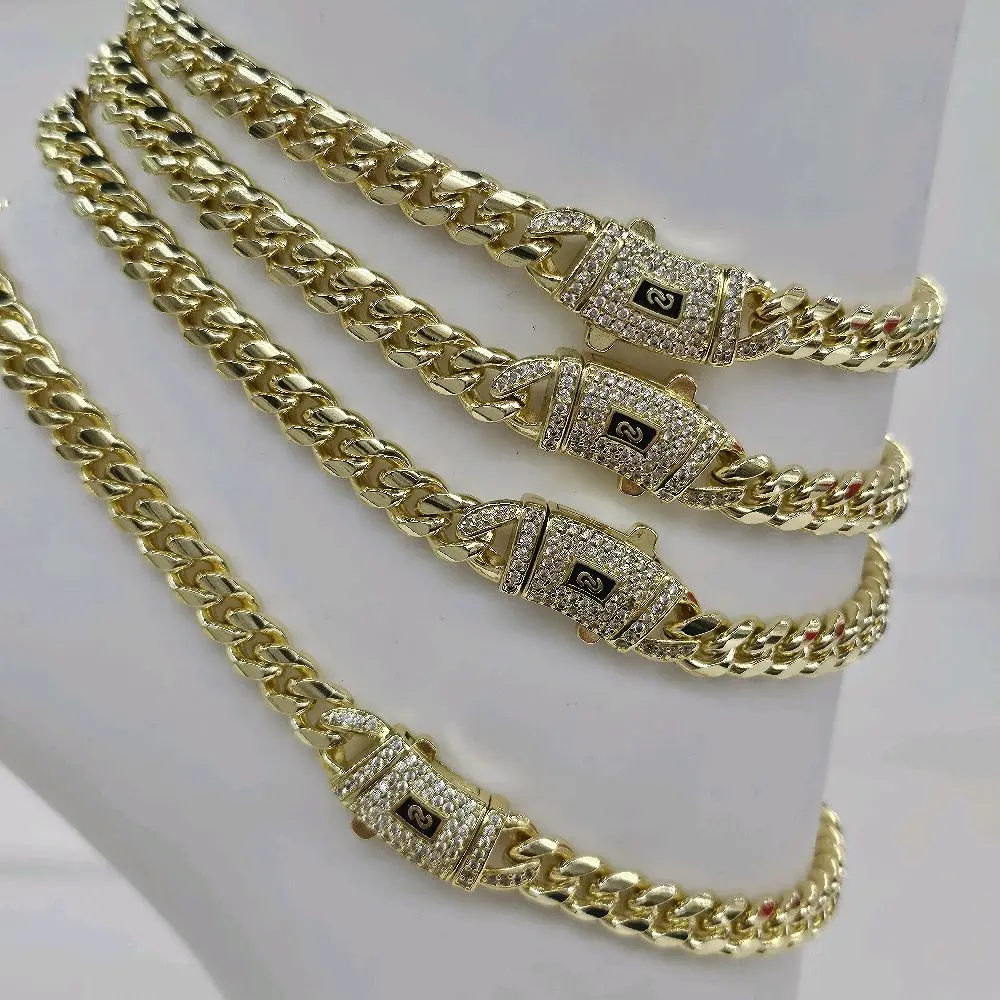 12mm Anklet 14K Gold Plated.                                                     (NOTE: AVOID LOTION AND WATER FOR CARE )